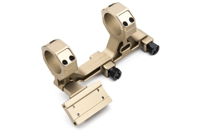 Airsoft Artisan BO Style 30mm Modular Scope Mount for Milspec 1913 Rail System (T1 / T2 Adapter, DE)