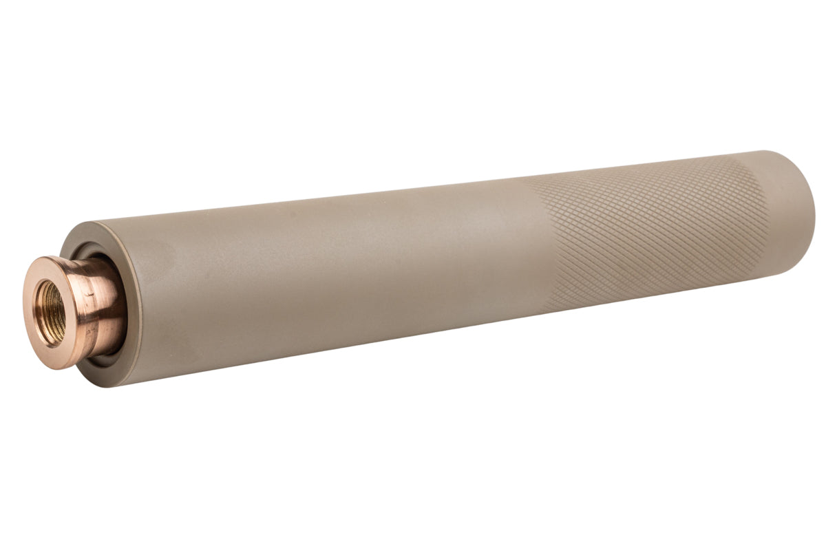 Airsoft Artisan QD Silencer with OTB Flash Hider - DE (For 14mm CCW)