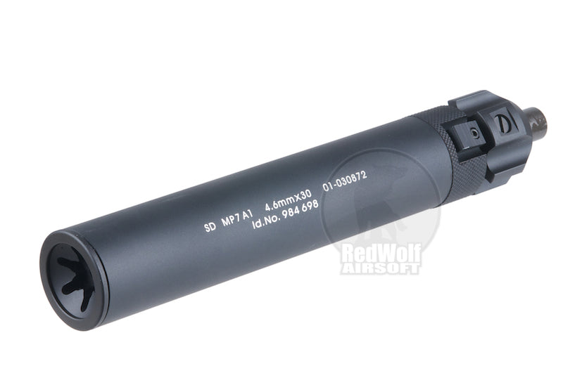 Angry Gun KWA MP7 GBB Airsoft Power Up Suppressor -Black