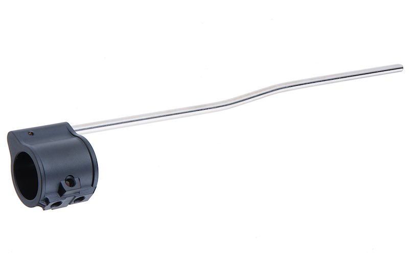 Guns Modify M4 GBBR Gas Block (Stainless Steel) with Length Tube (Tin-Nitride) - Black
