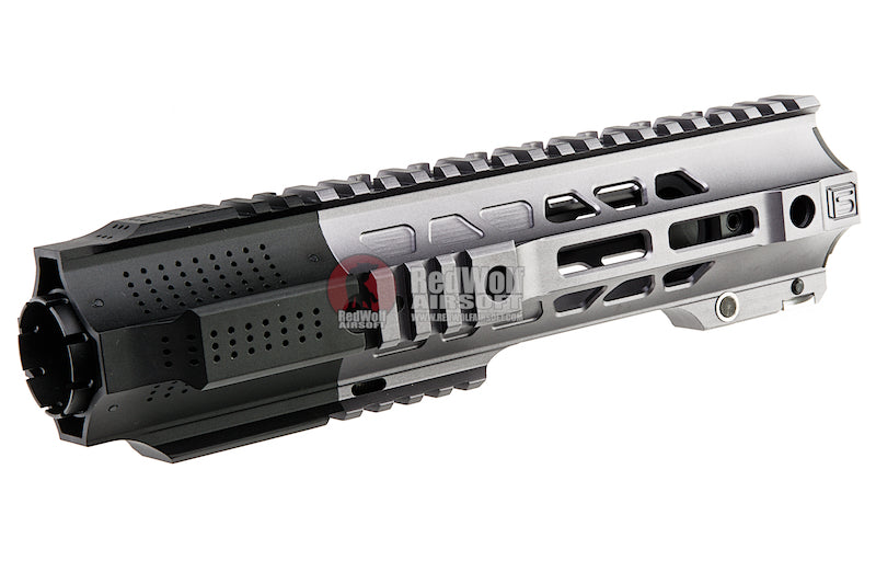 G&P CQB Railed Handguard with SAI QD System for Tokyo Marui M4 / M16 AEG/ GBB Rifle - Gray