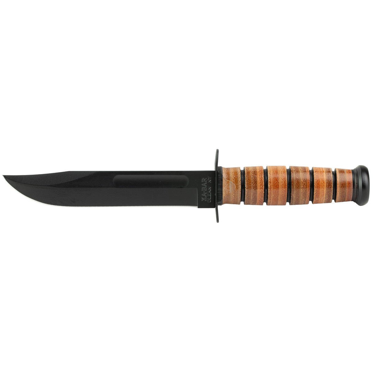 KA-BAR U.S. Army Fighting Knife, 7" Fixed Blade, Leather Sheath