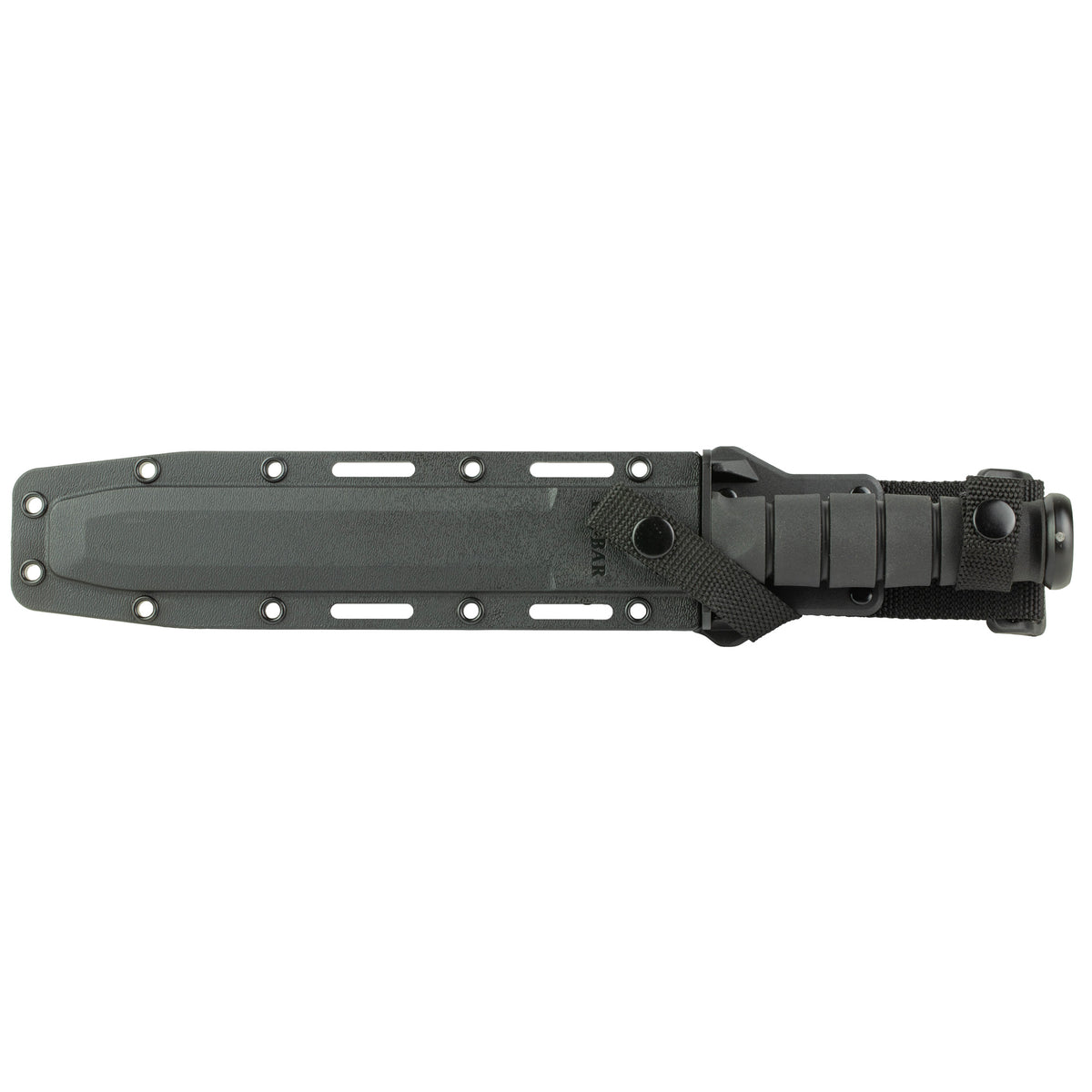 KA-BAR Tanto 8" Fixed Blade Knife, Combo Edge (Color: Black)