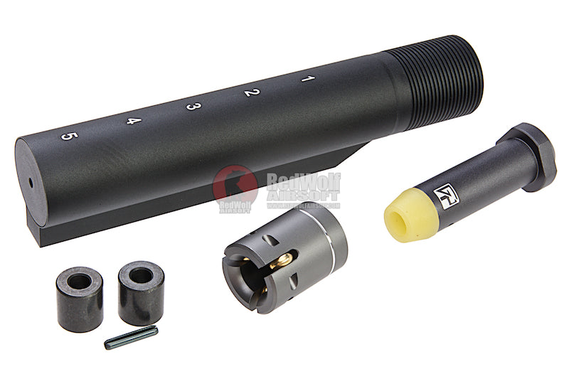 G&P Tokyo Marui MWS GBBR Airsoft Roller Bolt with MWS 5 Position Buffer Tube Set