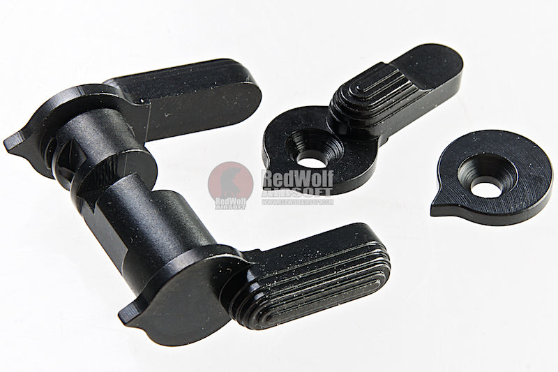 G&P Tokyo Marui MWS GBBR Airsoft Ambi Safety Selector - Black