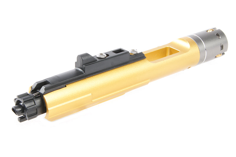 G&P MWS Forged Aluminum Complete Bolt Carrier Group Set for Tokyo Marui Buffer Tube - Gold