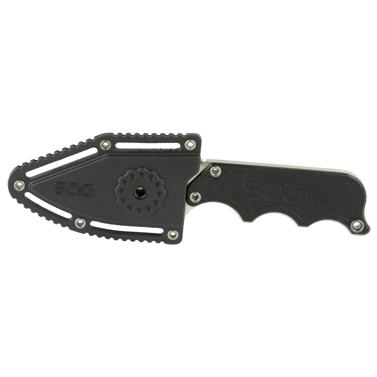 SOG Instinct 2.3" Fixed Blade Neck Knife (Color: Black)