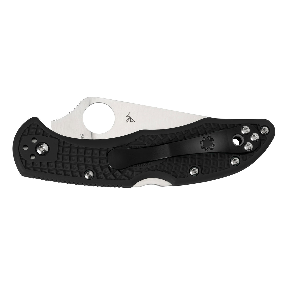 Spyderco Delica 4 Lightweight 2.875" Folding Knife, Flat Ground (Color: Black)