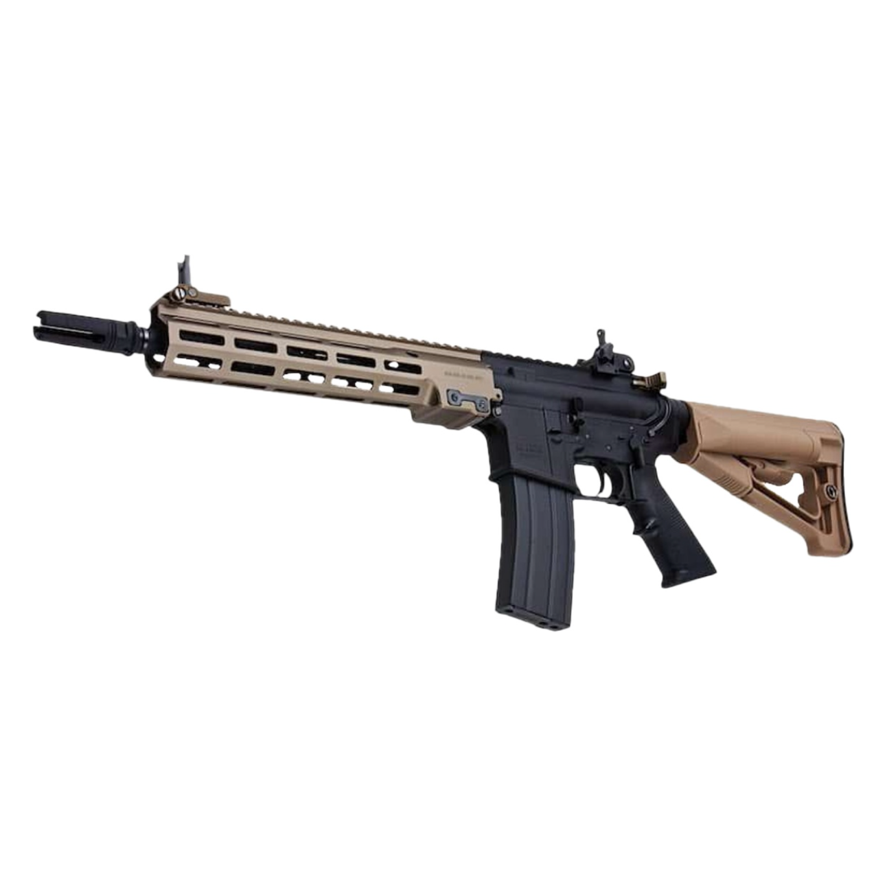 Tokyo Marui URGI MK16 MWS 11.5" SOPMOD Block 3 GBB Airsoft Rifle - (Tan/Black)