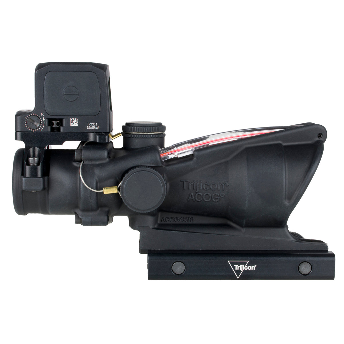 Trijicon ACOG TA31 4x32, Red Chevron .223, w/ 3.25 MOA RCR