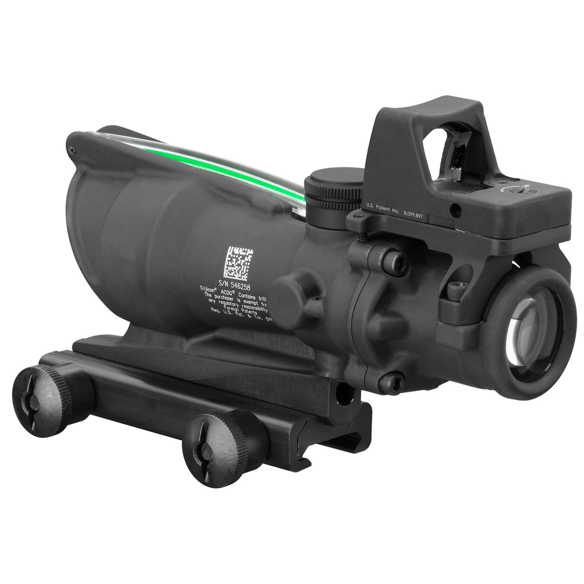 Trijicon ACOG TA31 4x32, Green Chevron .223, w/ 3.25 MOA RMR Type 2