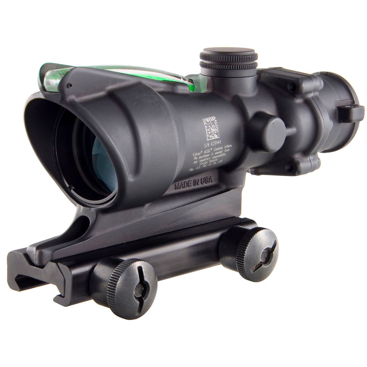 Trijicon ACOG TA31F 4x32, Green Chevron .223, TA51 Mount