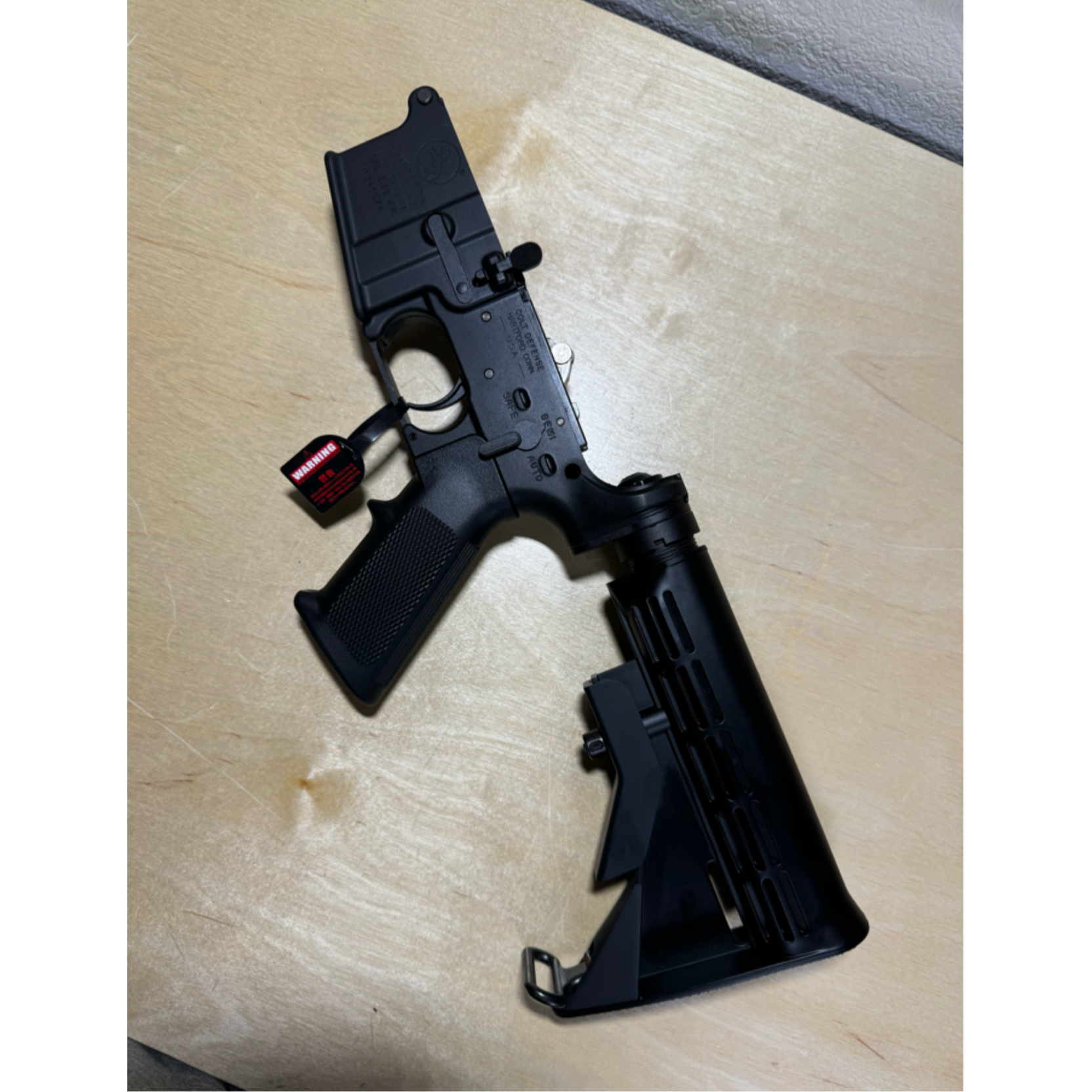 Tokyo Marui GBBR MWS M4 Complete Lower - BLACk