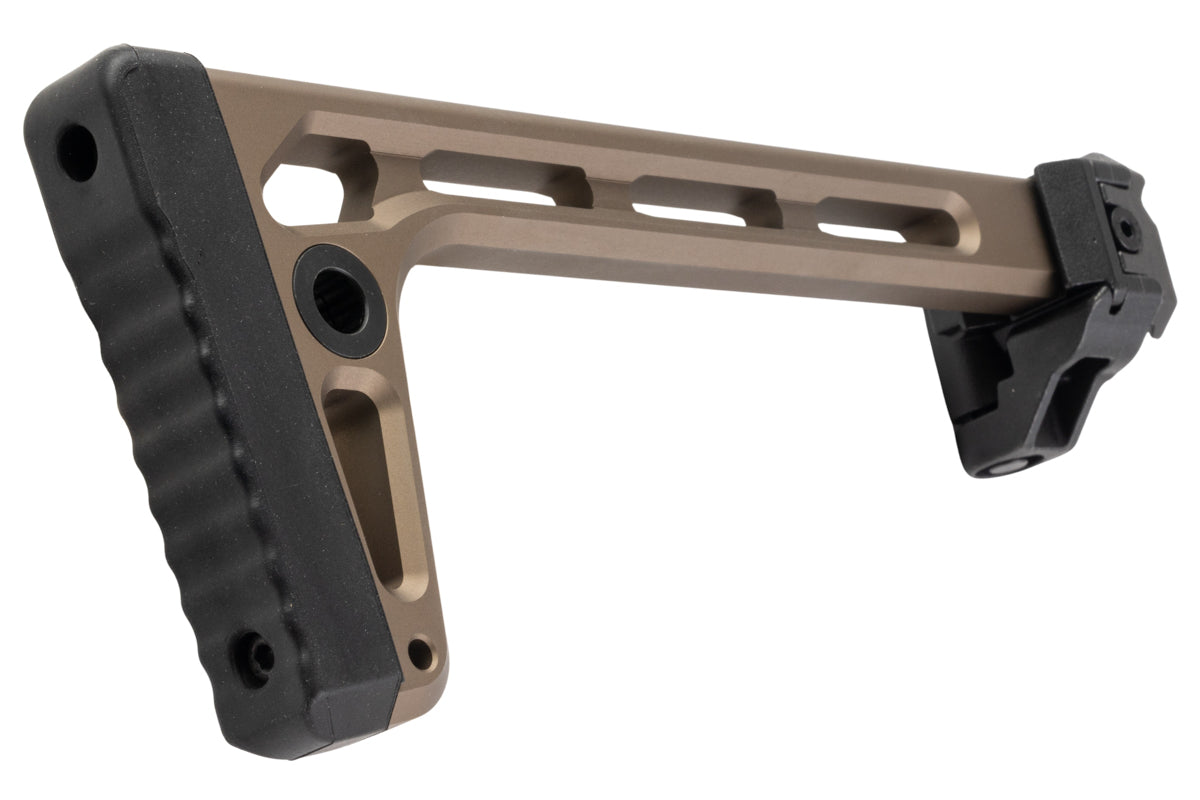 Airsoft Artisan MCX Style Mini Folding Stock for M1913 20mm Rail - DE