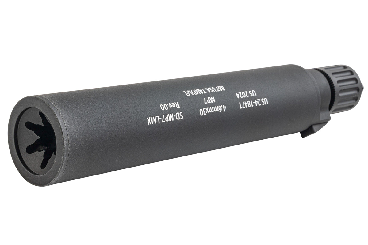 Airsoft Artisan Tokyo Marui / WE MP7 GBB Series QD Silencer - Black
