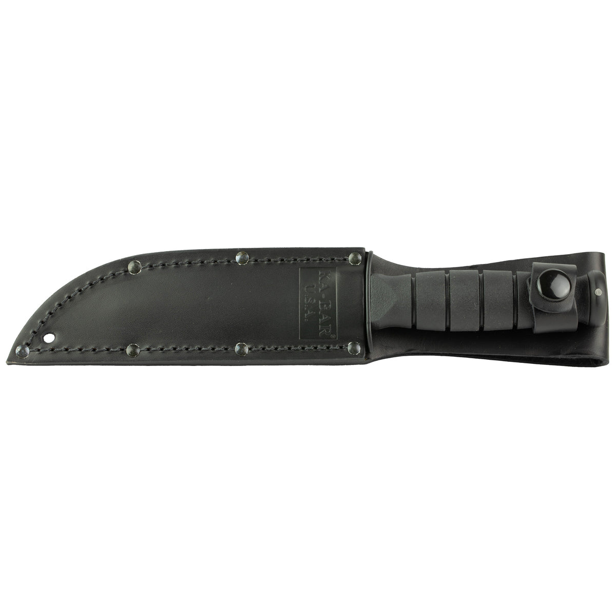 KA-BAR Short 5.25" Fixed Blade Knife, Combo Edge (Color: Black)