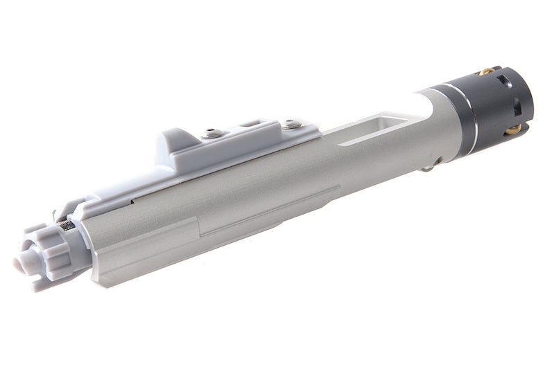 G&P MWS Forged Aluminum Complete Bolt Carrier Group Set for Tokyo Marui Buffer Tube - Silver