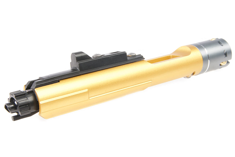 G&P MWS Forged Aluminum SAI Complete Bolt Carrier Group Set for G&P Buffer Tube (Gold Chromic Coating)