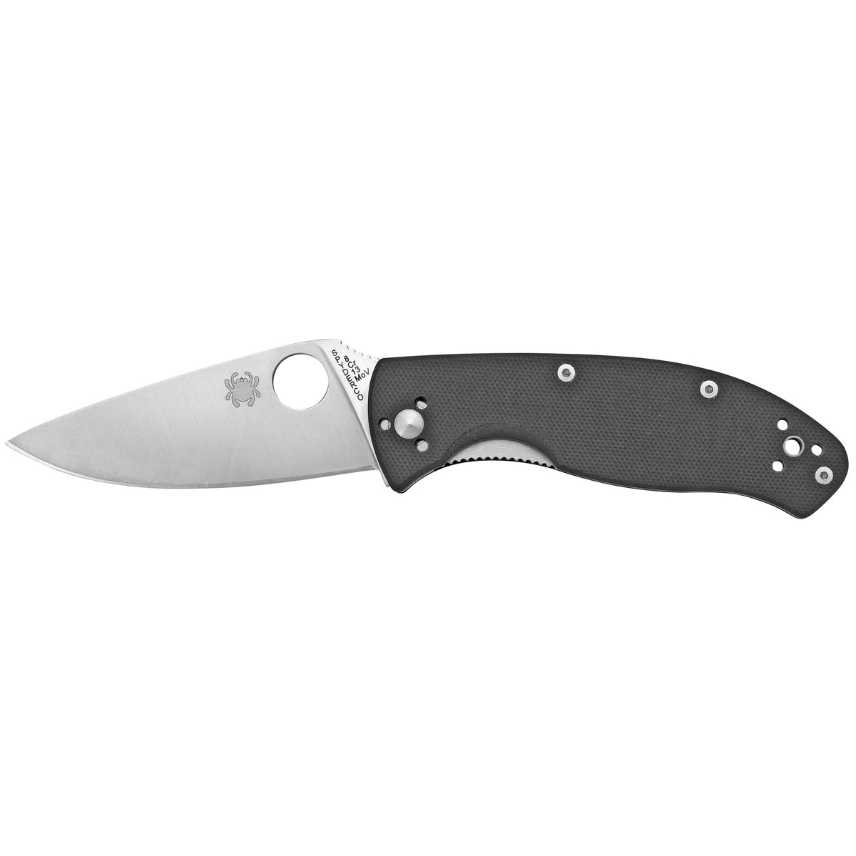 Spyderco Tenacious 3.39" Folding Knife, Satin Blade, G10 (Color: Black)