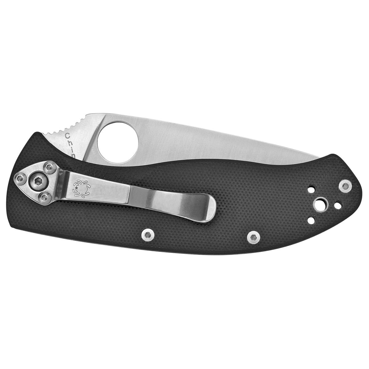 Spyderco Tenacious 3.39" Folding Knife, Satin Blade, G10 (Color: Black)