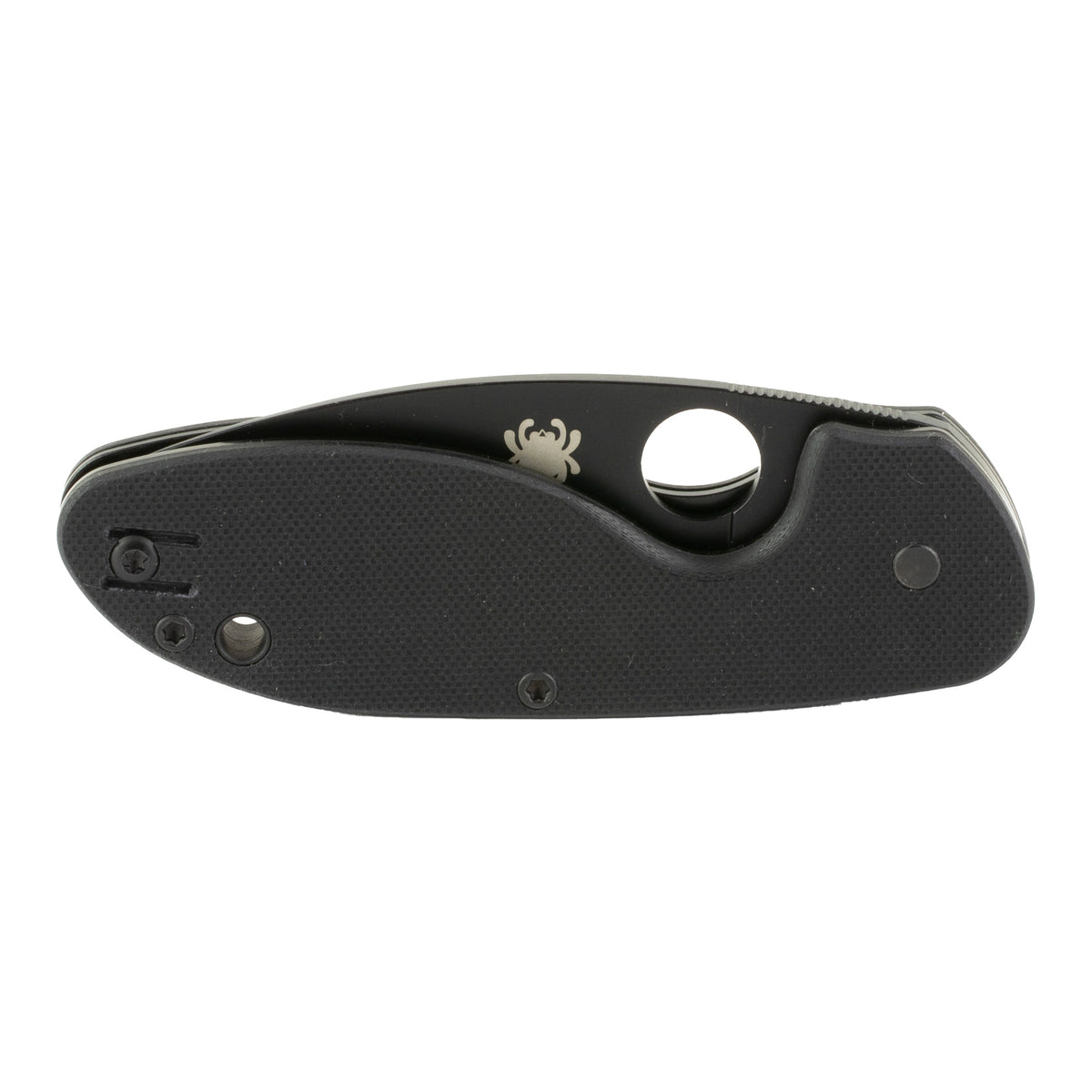 Spyderco Efficient 3" Folding Knife, Black Blade (Color: Black)