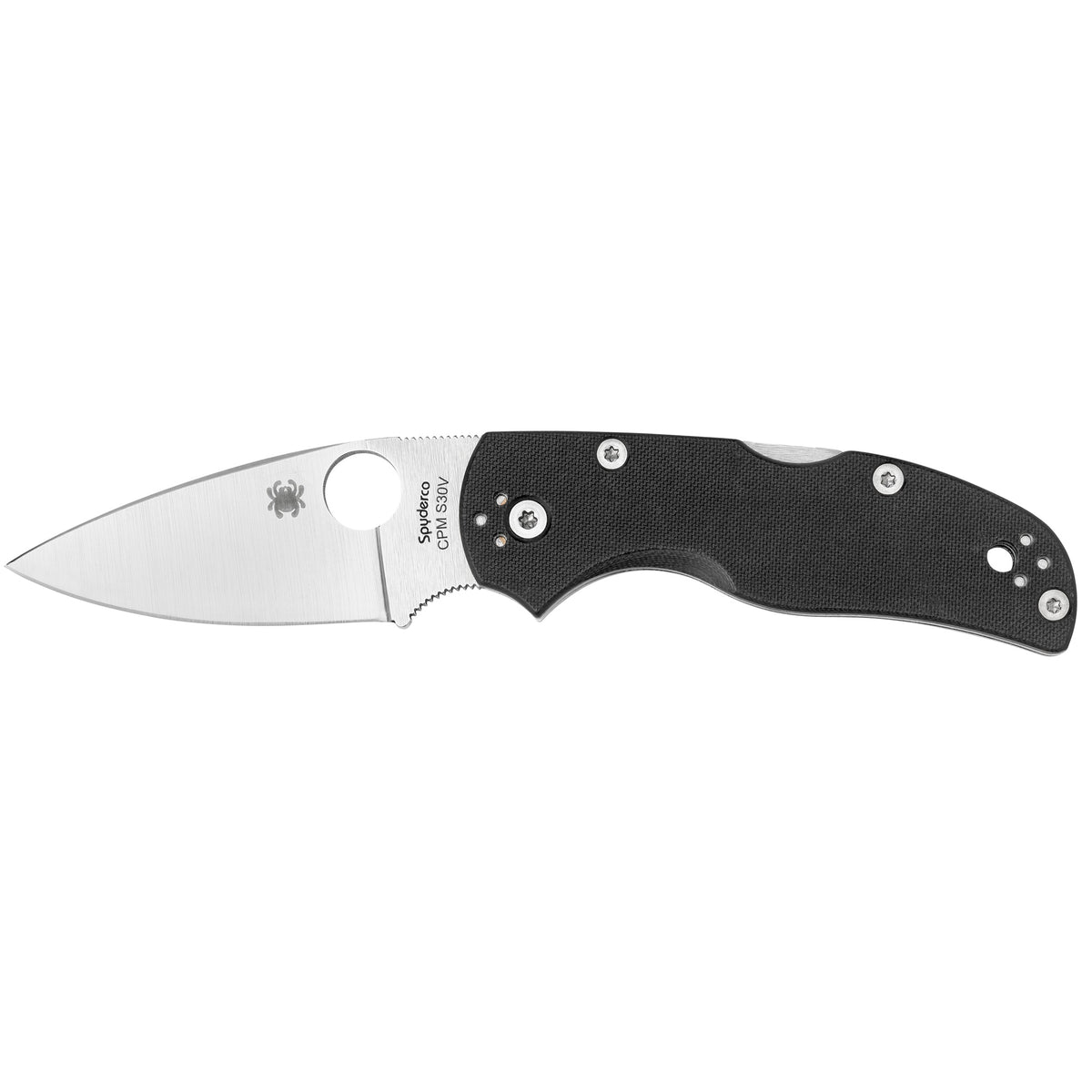 Spyderco Native 5 Folding Knife, CPM S30V (Color: Black)