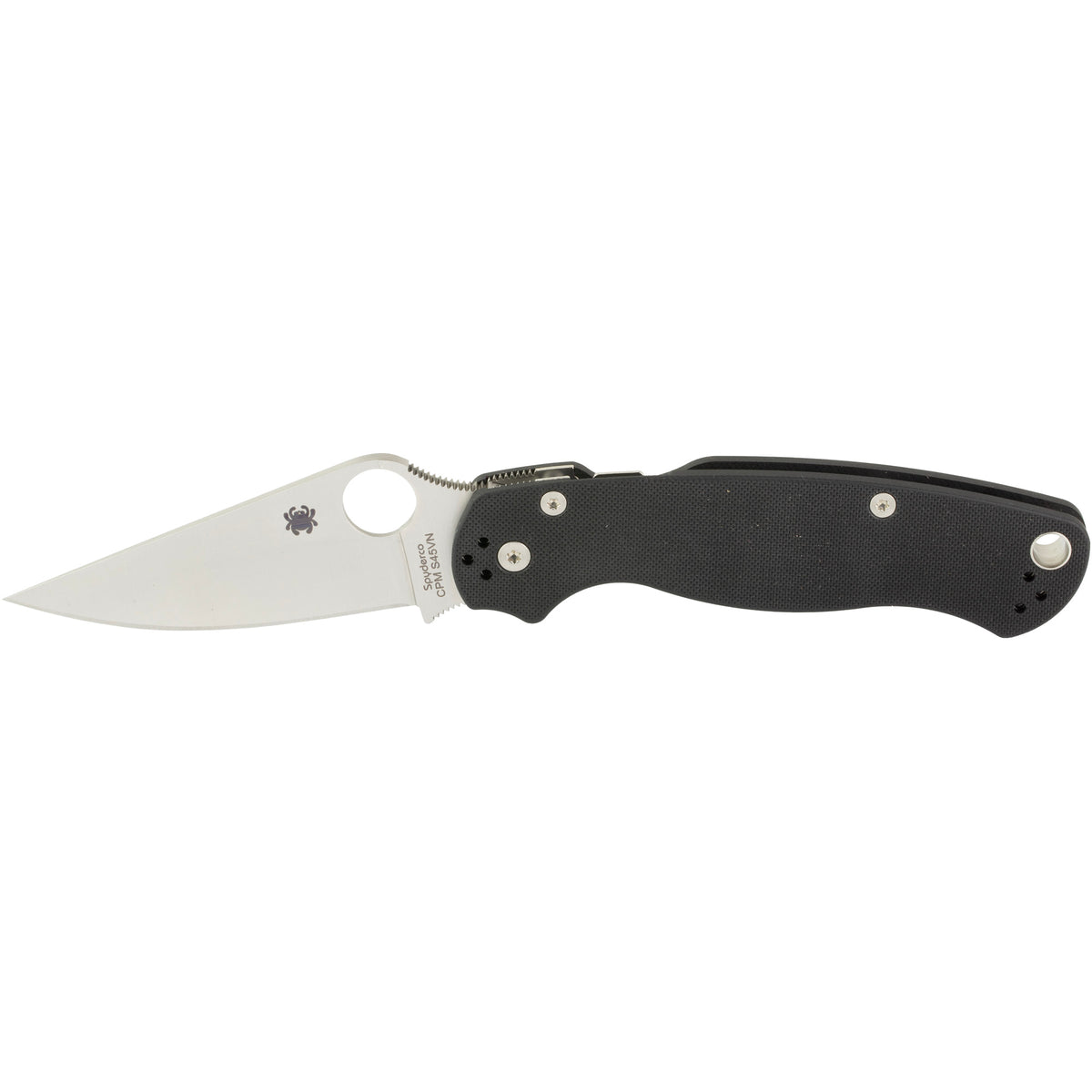 Spyderco Para Military 2 Folding Knife, CPM S45VN, G10 (Color: Black)