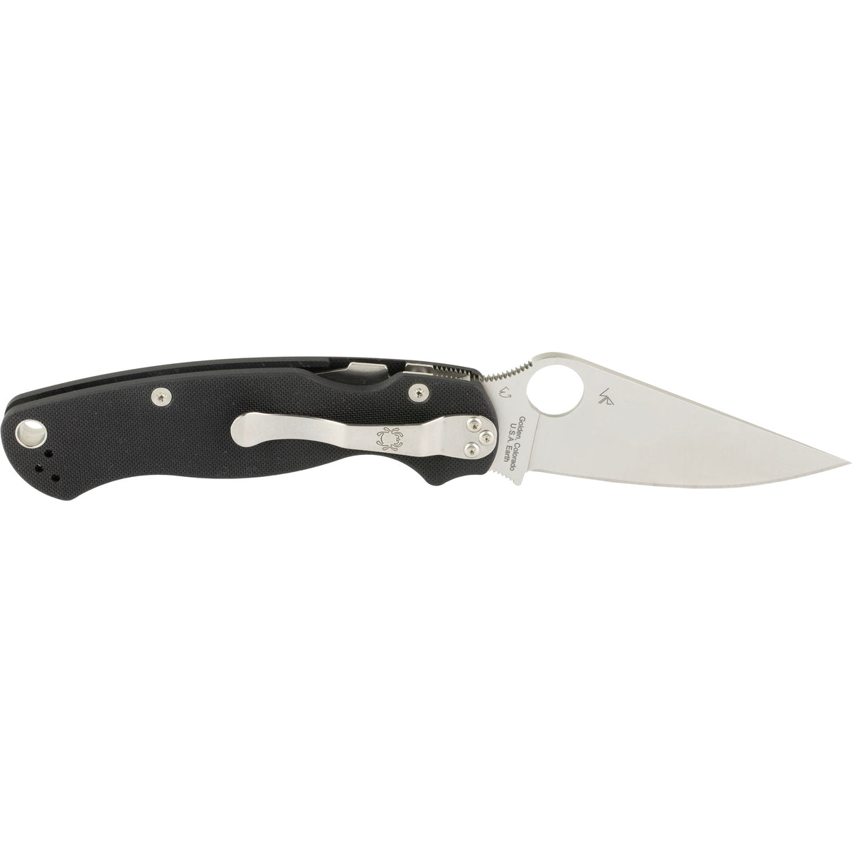 Spyderco Para Military 2 Folding Knife, CPM S45VN, G10 (Color: Black)