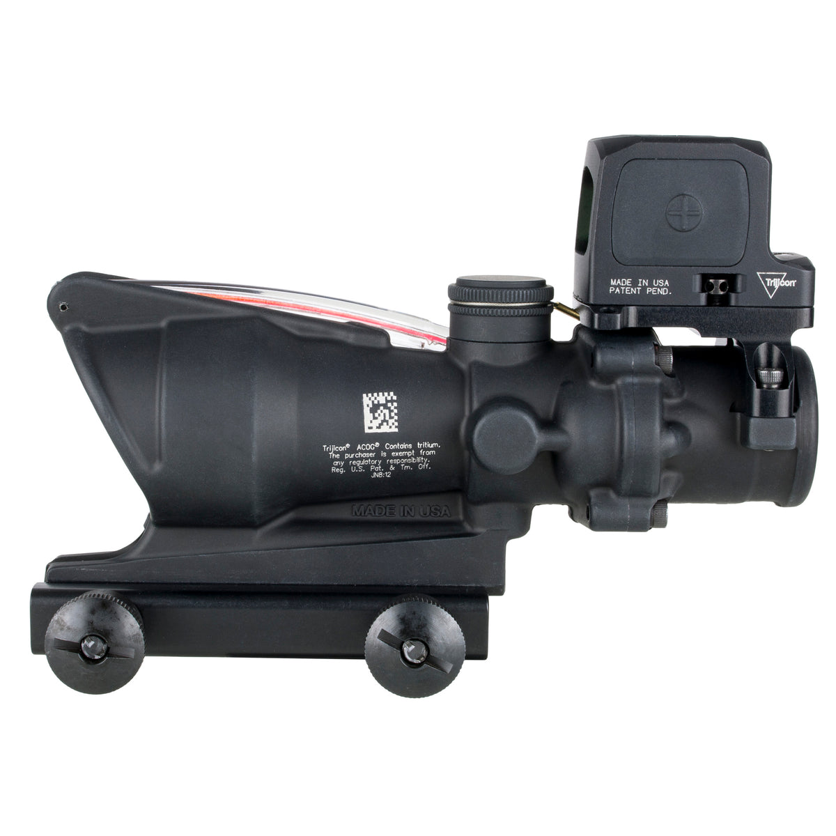 Trijicon ACOG TA31 4x32, Red Chevron .223, w/ 3.25 MOA RCR