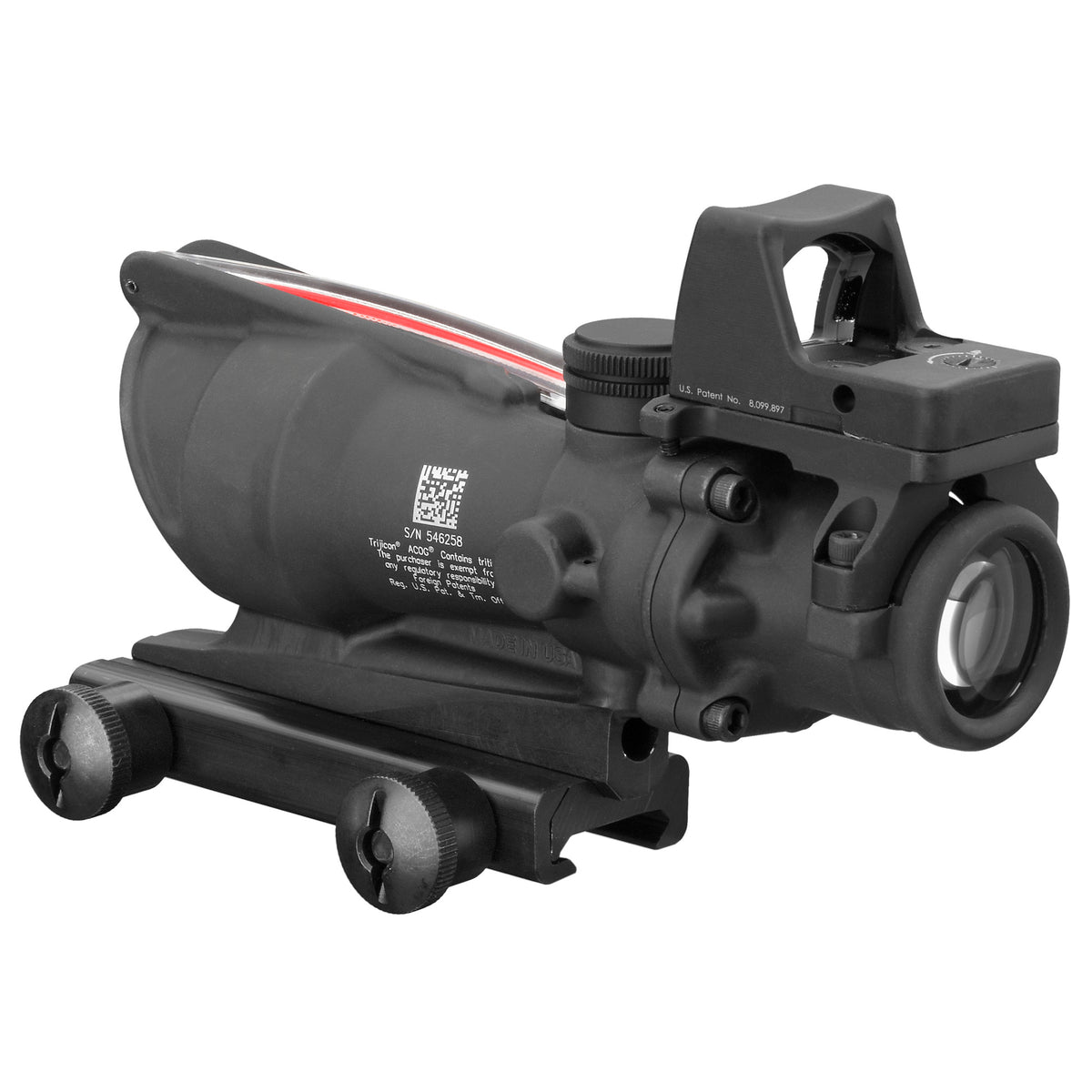 Trijicon ACOG TA31 4x32, Red Chevron .223, w/ 3.25 MOA RMR Type 2, Colt Knob Mount