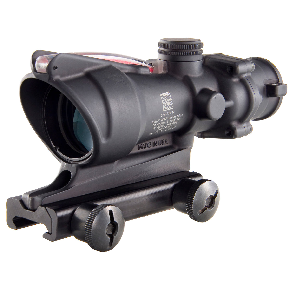 Trijicon ACOG TA31F 4x32, Red Chevron Reticle, Flattop Mount