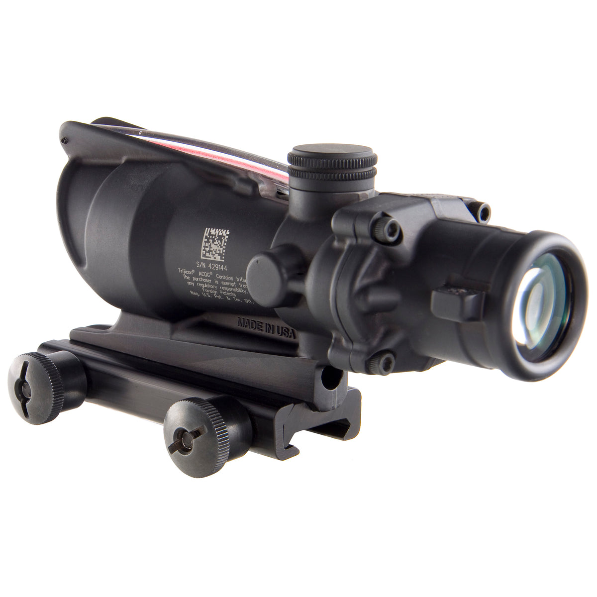 Trijicon ACOG TA31F 4x32, Red Chevron Reticle, Flattop Mount