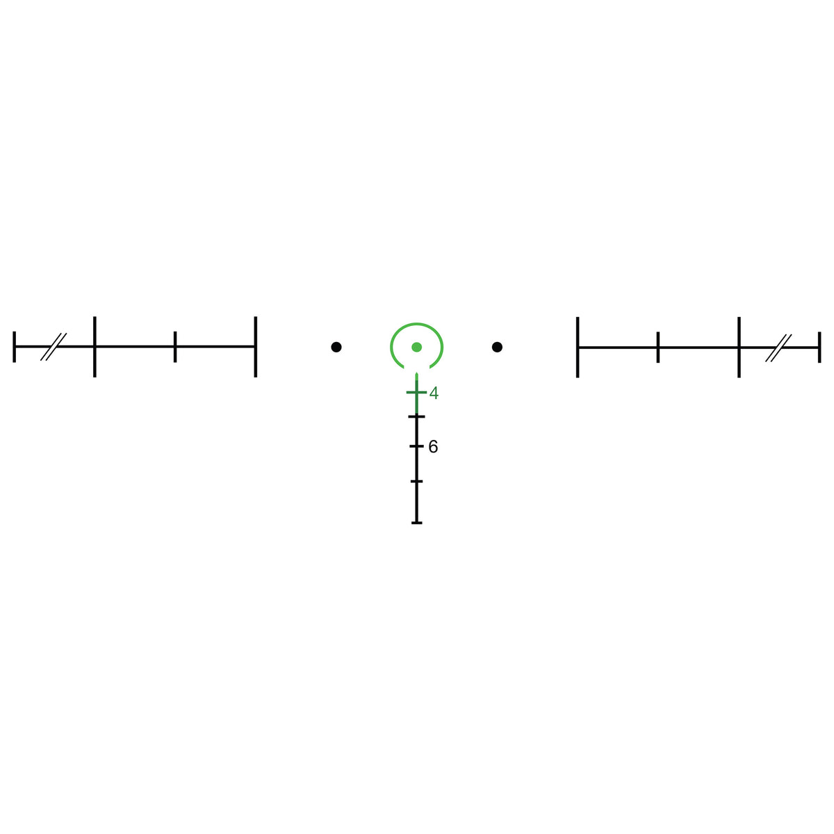 Trijicon ACOG TA31H 4x32, Green Horseshoe 6.8, TA51 Mount