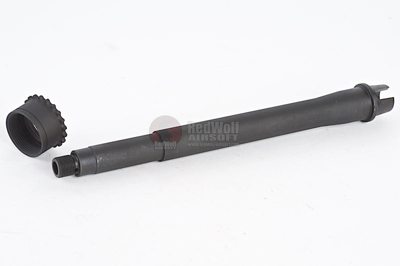 Z-Parts M4 Barrel Set (M4A1 Style, Steel, 10.5 inch) for Tokyo Marui M4 MWS GBBR Airsoft