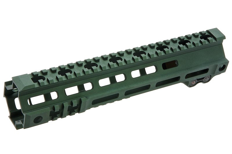 Z-Parts MK4 Rail (Aluminum, 10 inch with Barrel Nut) for Tokyo Marui M4 MWS GBBR Airsoft - OD Green