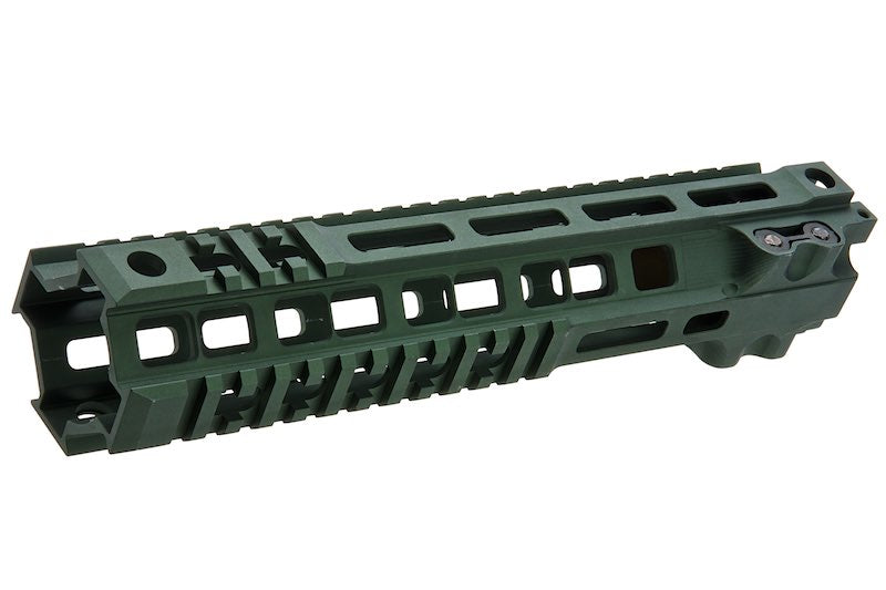 Z-Parts MK4 Rail (Aluminum, 10 inch with Barrel Nut) for Tokyo Marui M4 MWS GBBR Airsoft - OD Green